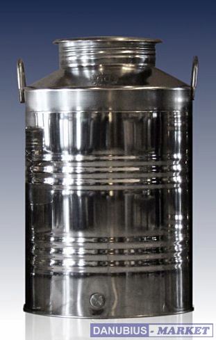 30l-es kóracél kanna csavaros tetővel