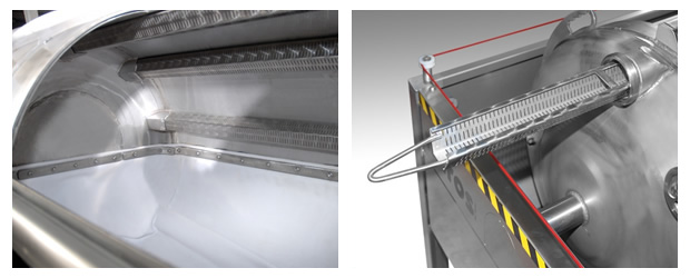 BIJOU félmembárnos szőlőprés mustcsatorna